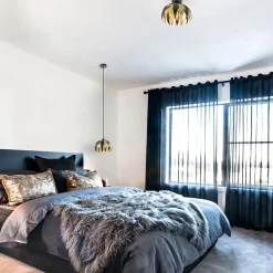 Hanglamp leaves mat zwart met goud><noscript><img width=