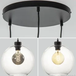 Hanglamp 3-lichts rond glas helder 25 cm><noscript><img width=