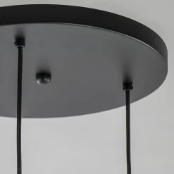 Hanglamp 3-lichts rond zwart met goud gradient glas><noscript><img width=