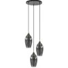Hanglamp Lukaro 3-L antiek brons + smoke glas>Straluma New