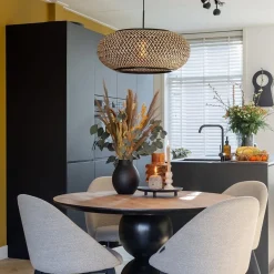 Hanglamp Maze bamboe/zwart 60cm><noscript><img width=