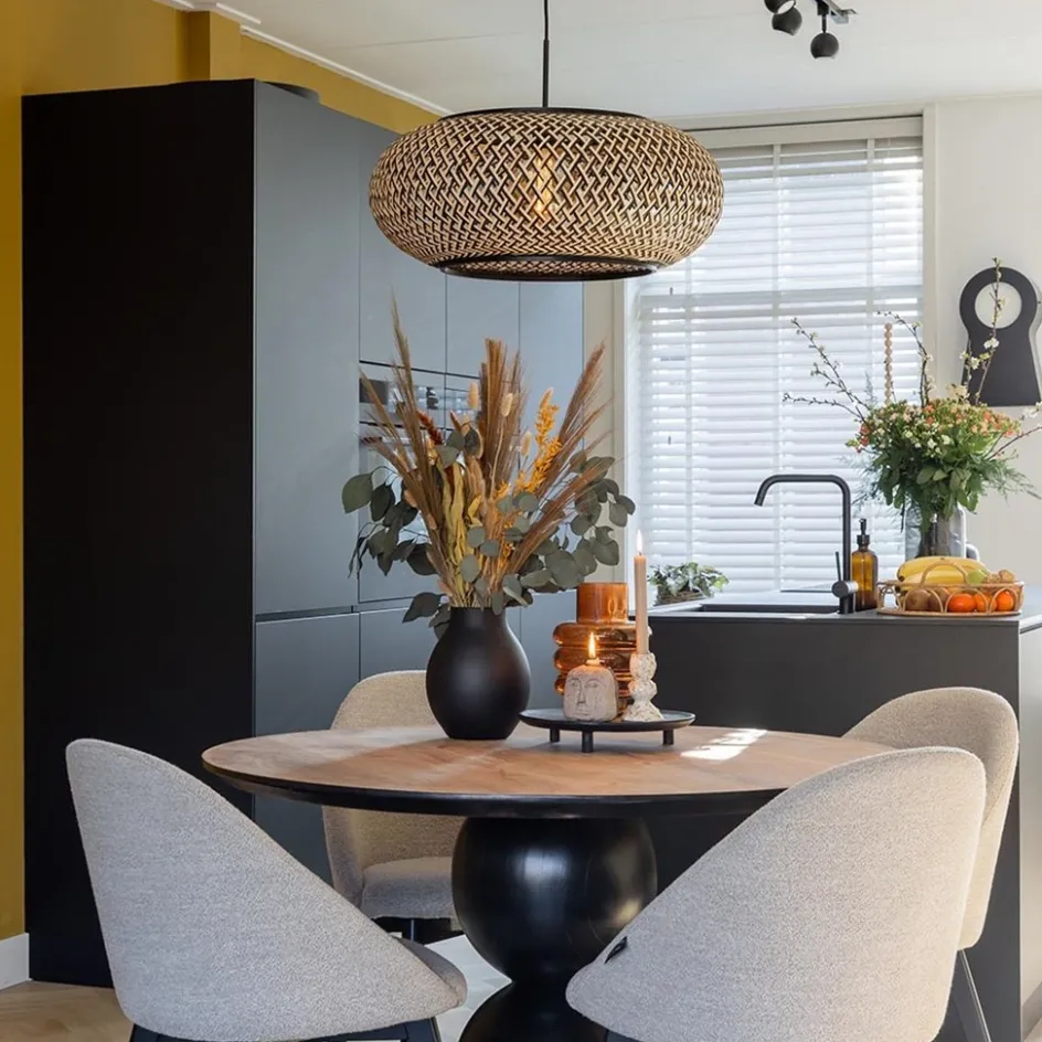 Hanglamp Maze bamboe/zwart 60cm>Straluma Outlet