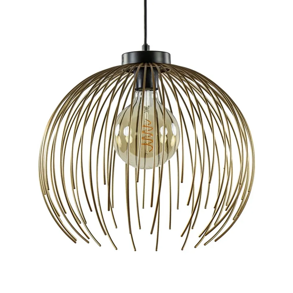 Hanglamp Nest matgoud/zwart>Straluma Discount