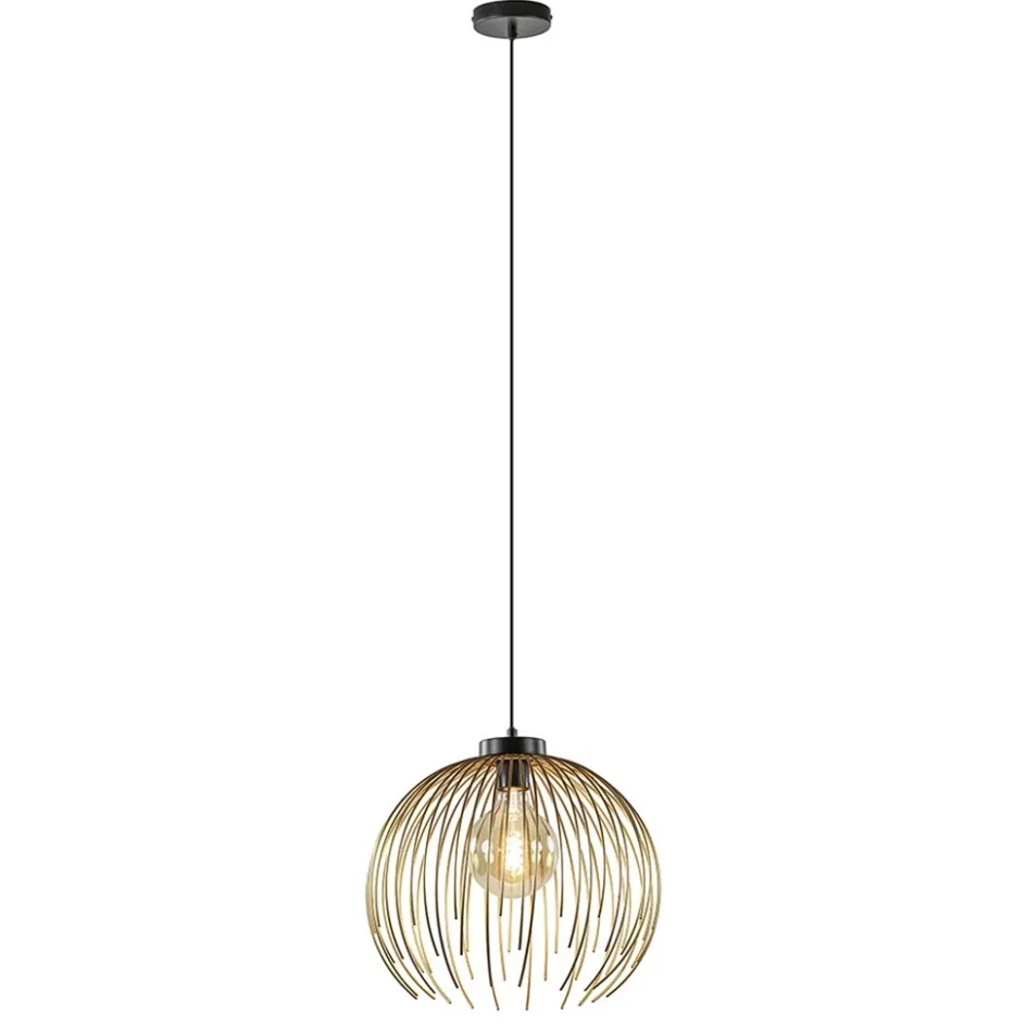 Hanglamp Nest matgoud/zwart>Straluma Discount