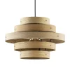 Hanglamp Oaknut hout 5 ringen>Straluma Hot