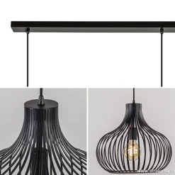 Hanglamp Onion 3L draad zwart><noscript><img width=