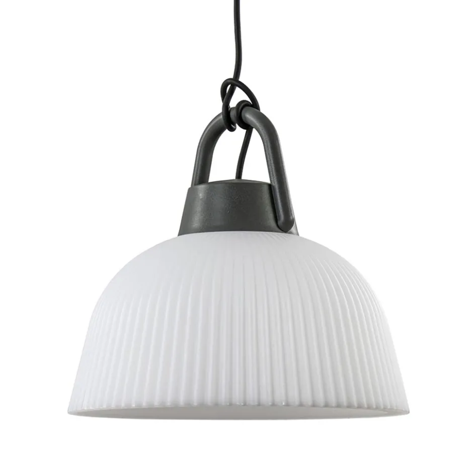 Hanglamp outdoor antraciet met wit IP65>Straluma Online