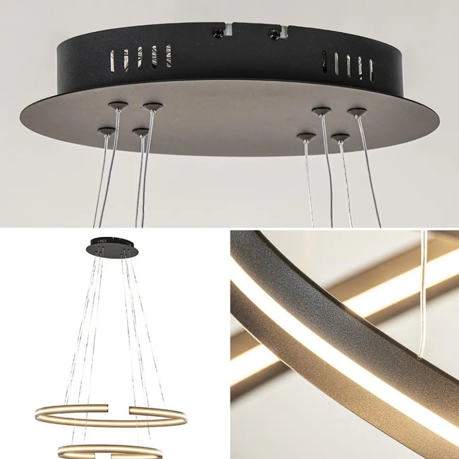 Hanglamp ovaal dubbel zwart>Straluma Clearance