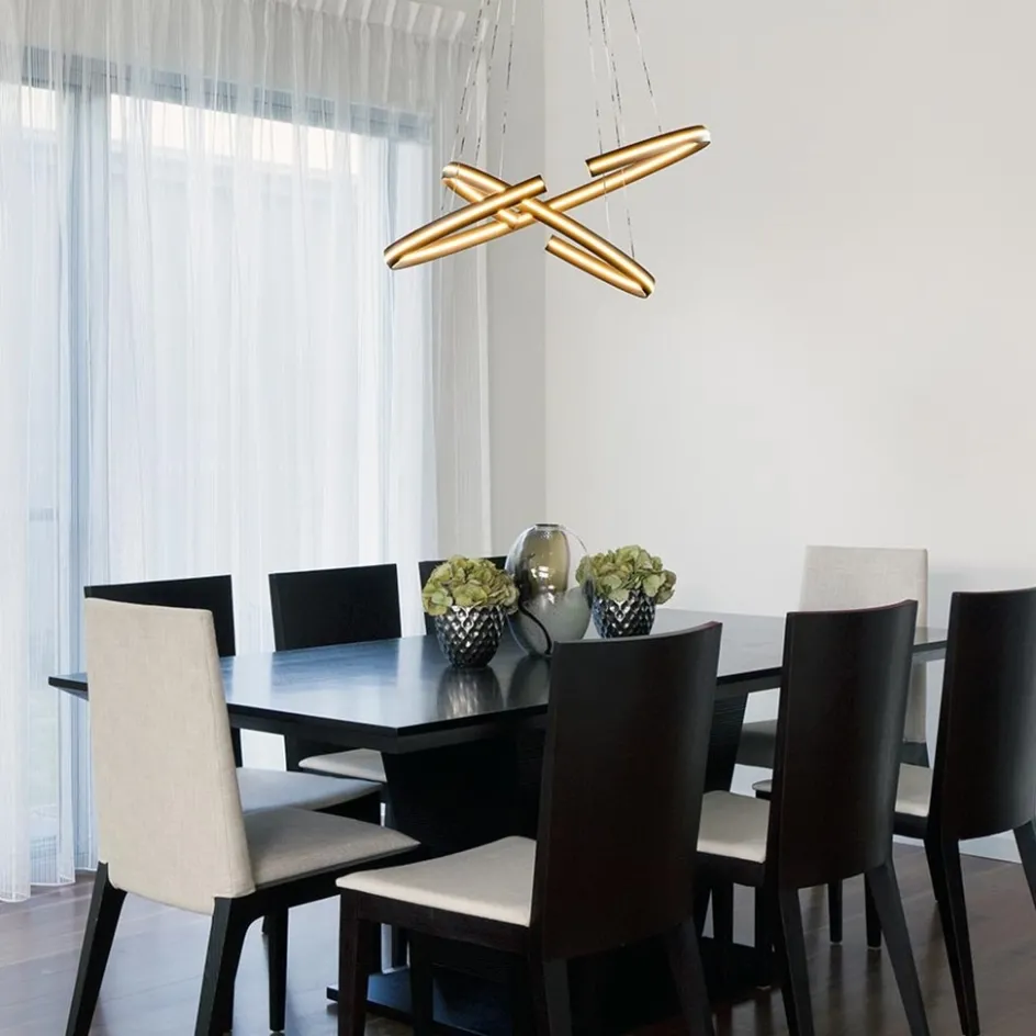 Hanglamp ovaal dubbel zwart>Straluma Clearance