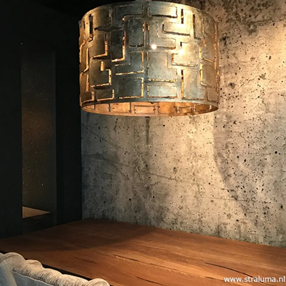 Hanglamp Pablo cil 55cm ambacht.zilver>Straluma New