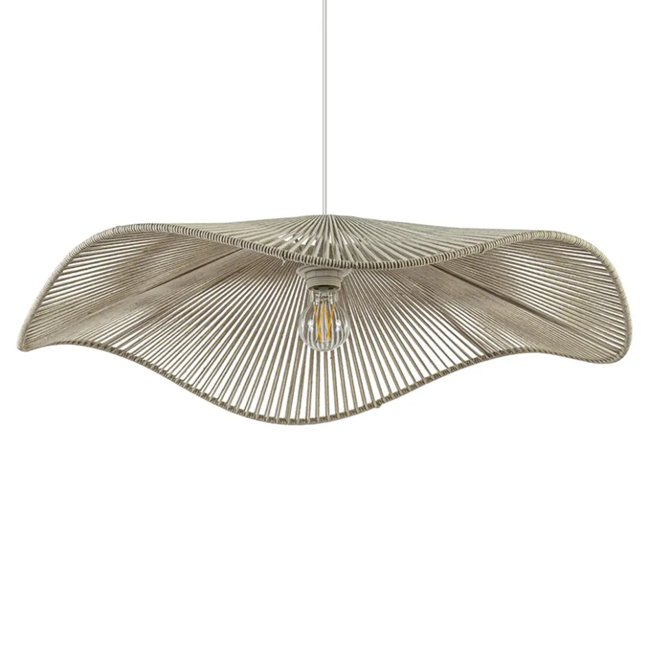 Hanglamp Rafa 70 katoendraad crème>Straluma