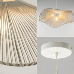 Hanglamp Rafa 70 katoendraad crème><noscript><img width=