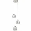 Hanglamp rond 3-lichts alu draad/glas>Straluma New