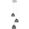 Hanglamp rond 3-lichts zwart draad/glas>Straluma Sale