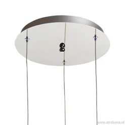 Hanglamp rond 3-lichts zwart draad/glas></noscript>Straluma Sale