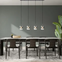 Hanglamp Salerno 4L zwart/gradient smoke><noscript><img width=