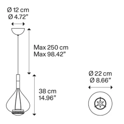 Hanglamp Sky-Fall klein brons><noscript><img width=