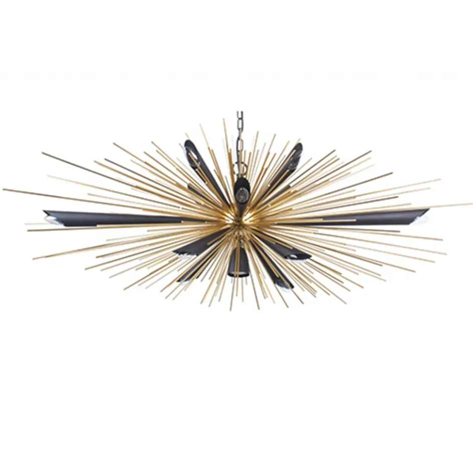 Hanglamp sprieten zwart/goud>Straluma Online