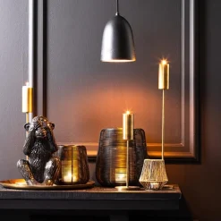 Hanglamp Sumera robuust metaal zwart/goud></noscript>Straluma