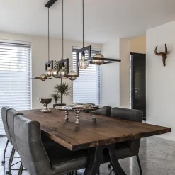 Hanglamp Tortona 7l 210 zwartstaal/koper><noscript><img width=