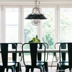 Hanglamp Tuk industrieel 41cm zwart/staal><noscript><img width=