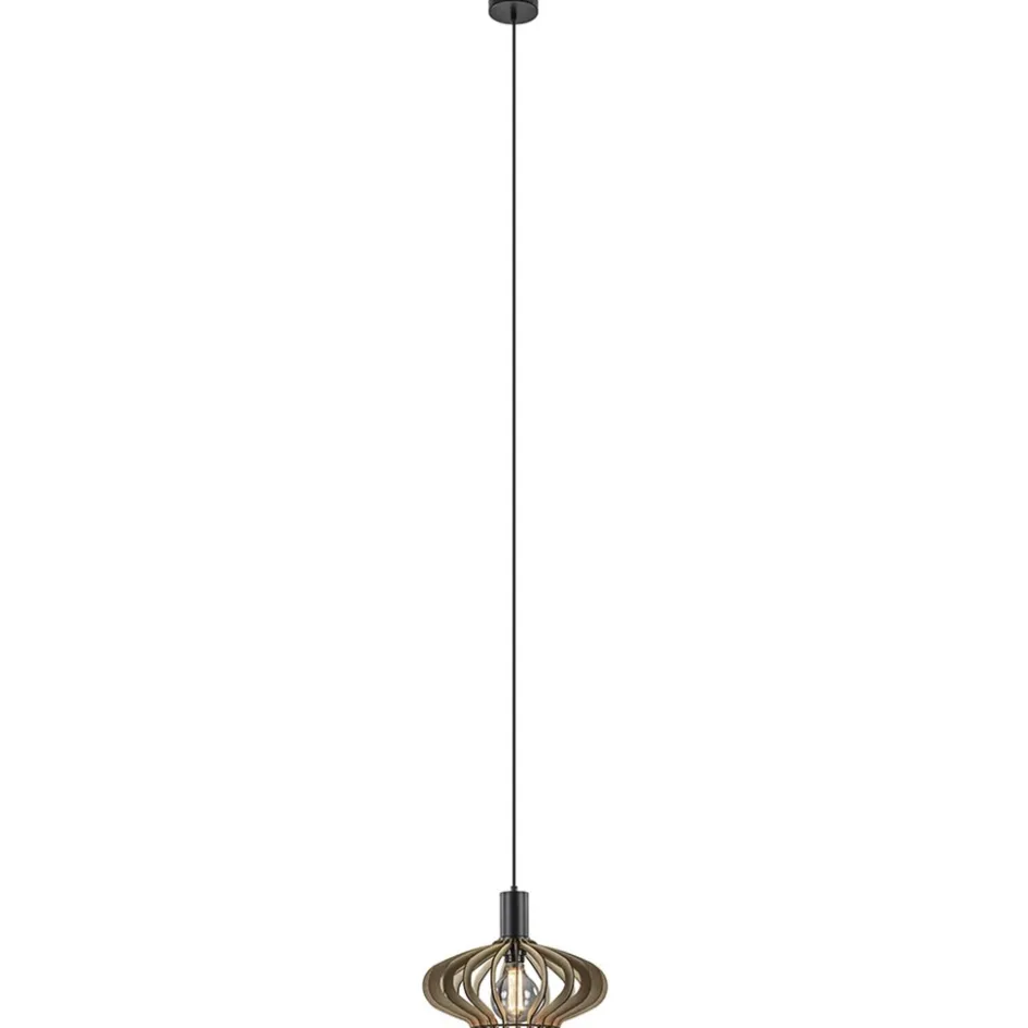 Hanglamp Ufo naturel hout 35cm>Straluma New