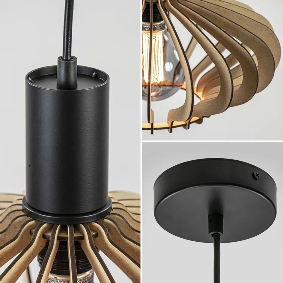 Hanglamp Ufo naturel hout 35cm>Straluma New