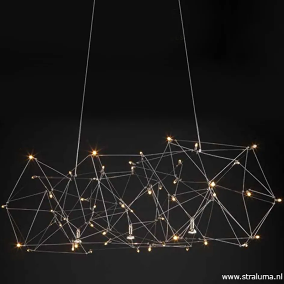 Hanglamp Universe staal 125+2x downlight>Straluma New