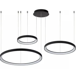 Hanglamp Vidal 3 ringen zwart>Straluma Hot