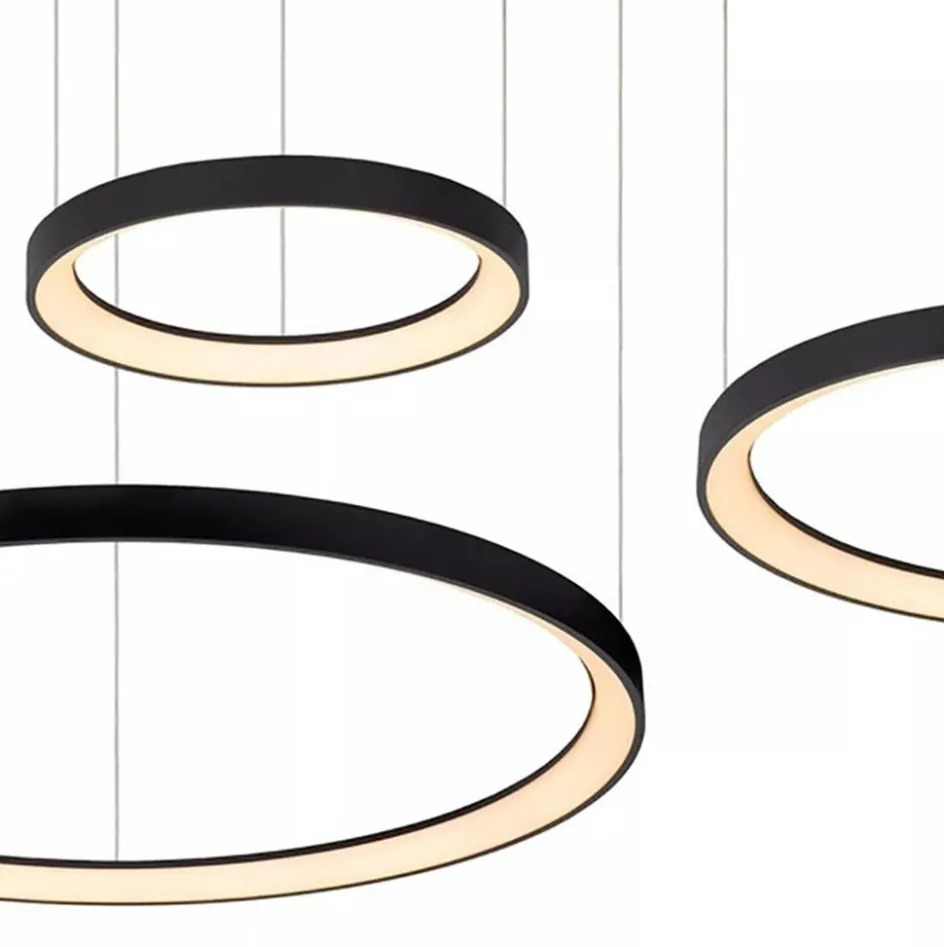 Hanglamp Vidal 3 ringen zwart>Straluma Hot