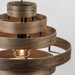 Hanglamp Walnut  zwart / walnoot hout><noscript><img width=