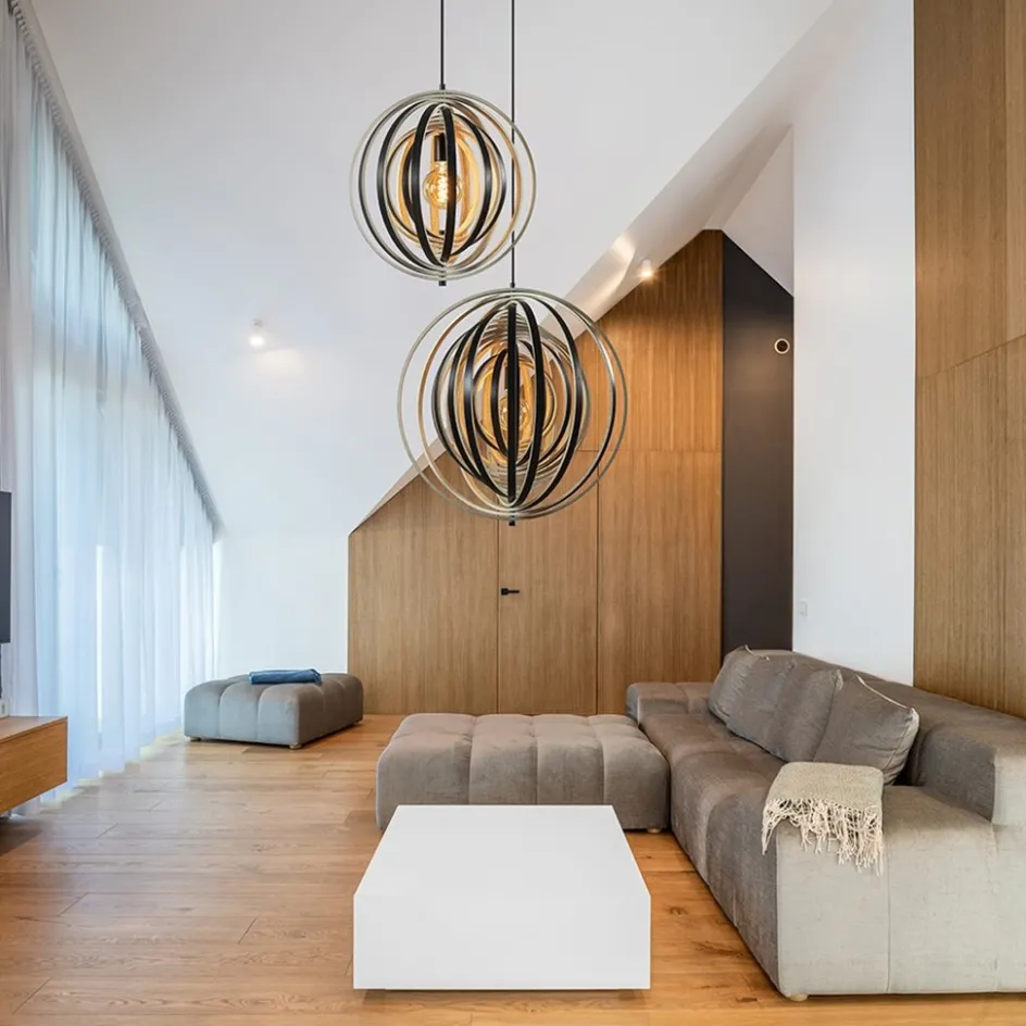 Hanglamp Woody 59 zwart/naturel hout>Straluma Hot