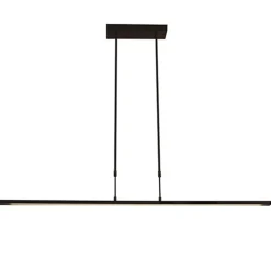 Hanglamp zwart balk 2xpushdimmer CCT>Straluma Discount