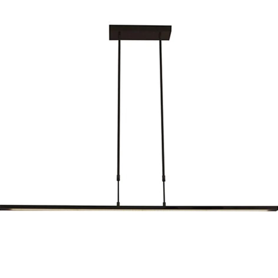 Hanglamp zwart balk 2xpushdimmer CCT>Straluma Discount