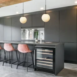 Hanglamp zwart met opaal wit glas 30 cm><noscript><img width=