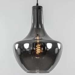 Hanglamp zwart met smoke glazen kap></noscript>Straluma Outlet