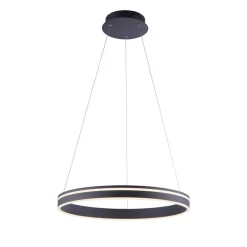 Hanglamp zwart ring 60cm + afst.bed.CCT>Straluma Sale