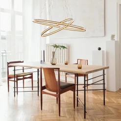 Hanglamp zwart 2x ledband ovaal><noscript><img width=