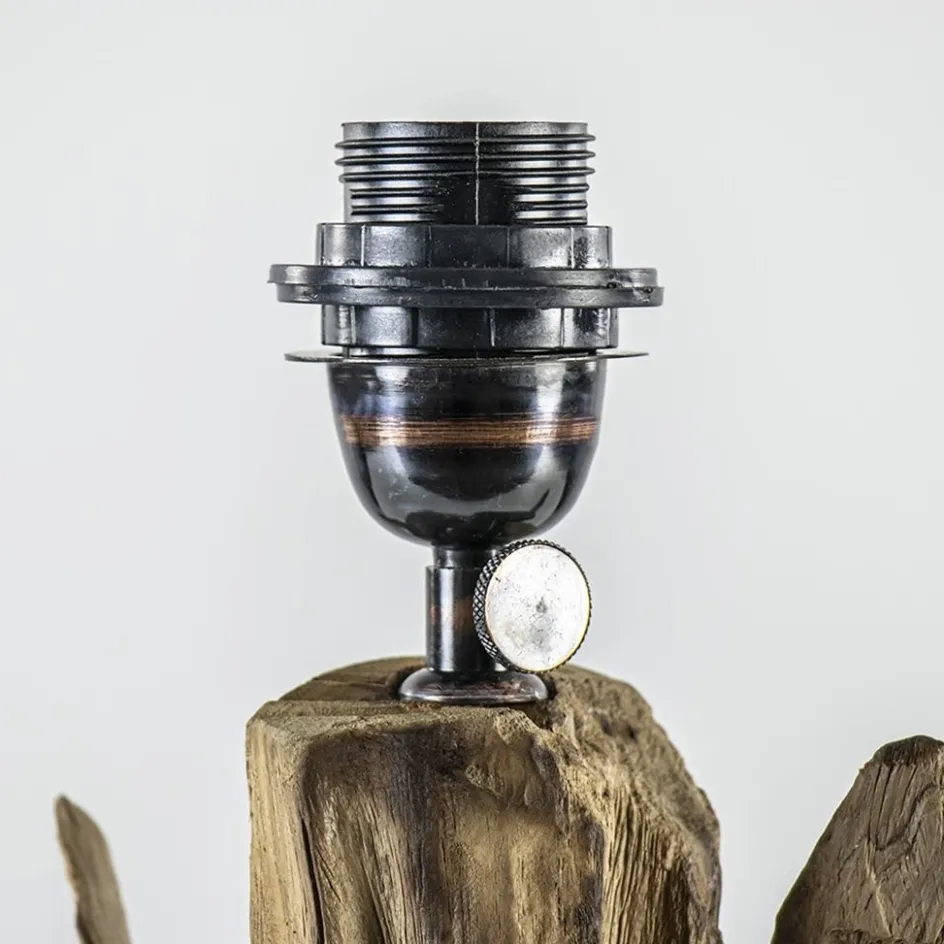 Houten lampvoet Ikal Light and Living exclusief kap>Straluma New