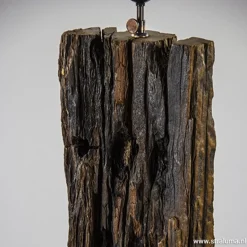 Houten vloerlamp met brons excl. kap></noscript>Straluma Outlet