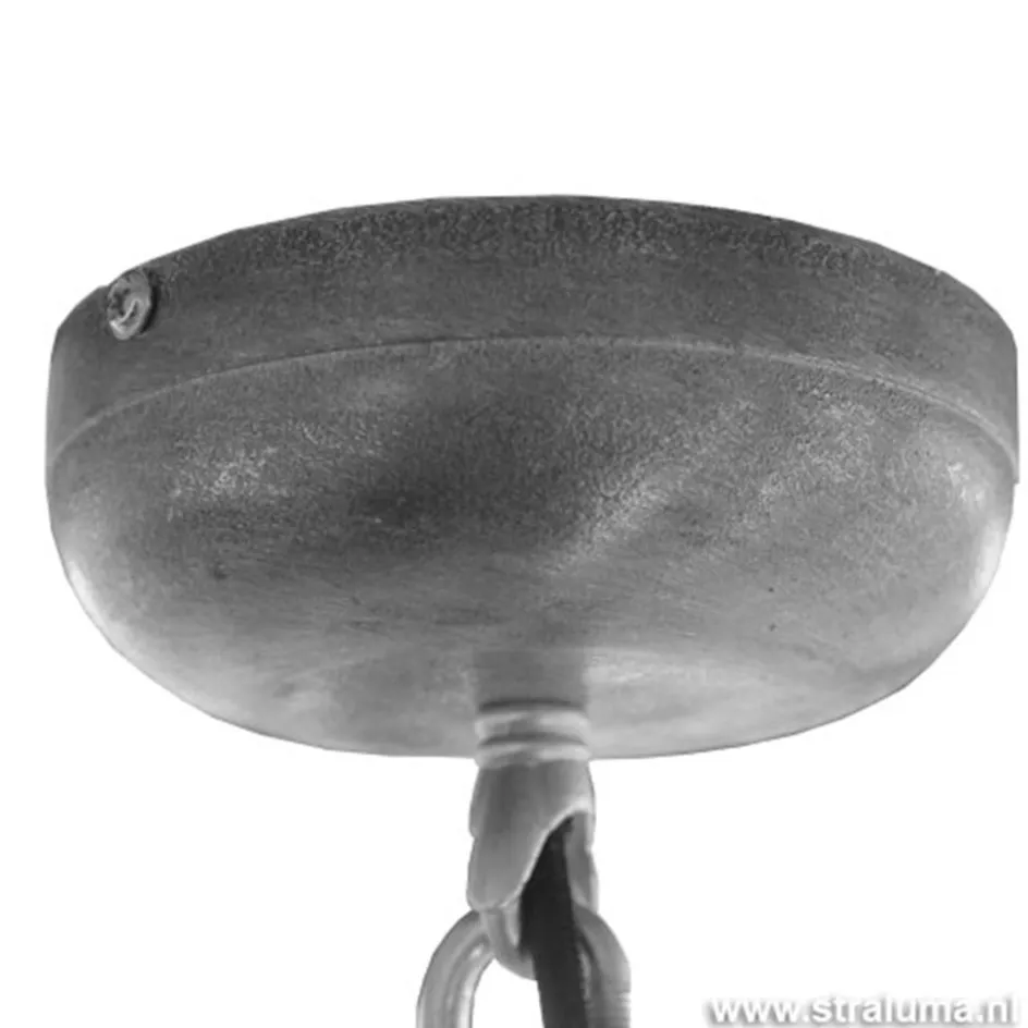 Industriele hanglamp olijf metaal Bikkel>Straluma Best