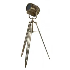 Industriele vloerlamp driepoot brons antiek>Straluma Best