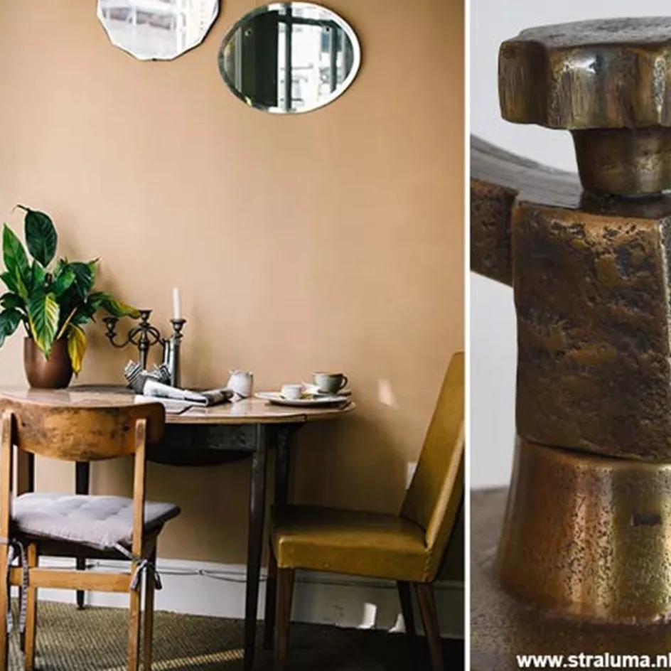 Industriele vloerlamp driepoot brons antiek>Straluma Best