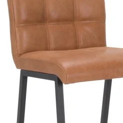 Industriële barkruk met cognac lederen zitting><noscript><img width=