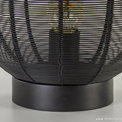 Industriële draad tafellamp Ophra zwart></noscript>Straluma Sale