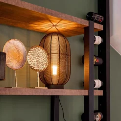 Industriële draad tafellamp Ophra zwart></noscript>Straluma Sale