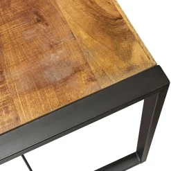 Industriële eettafel mangohout met zwart 160x90 cm></noscript>Straluma Sale
