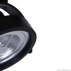 Industriële plafondspot zwart inclusief LED><noscript><img width=