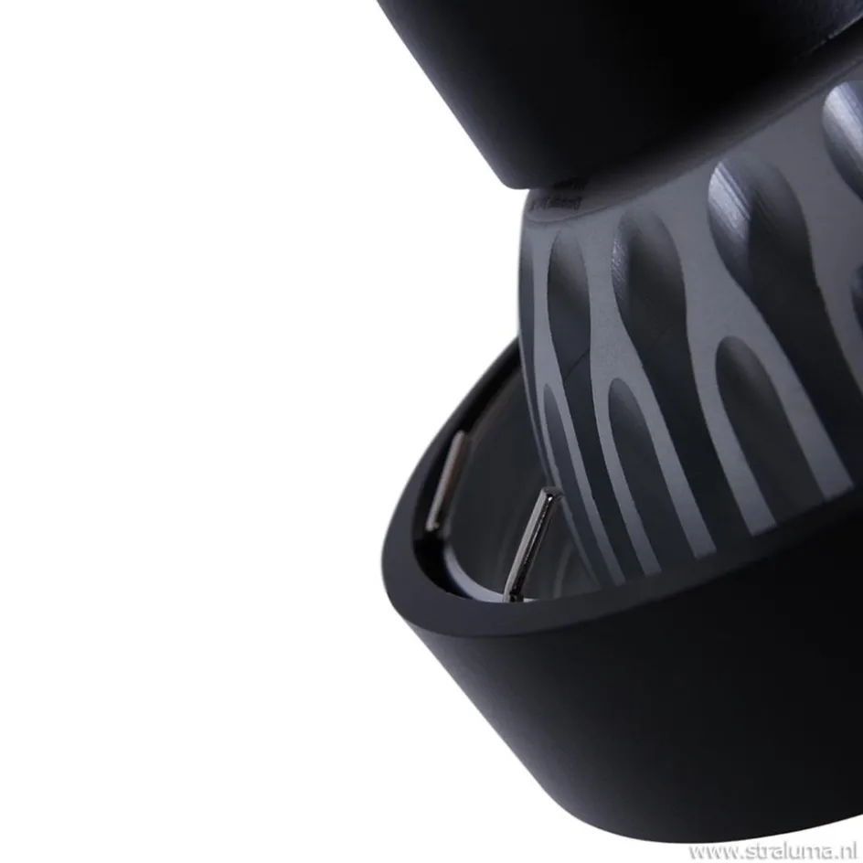 Industriële plafondspot zwart inclusief LED>Straluma New