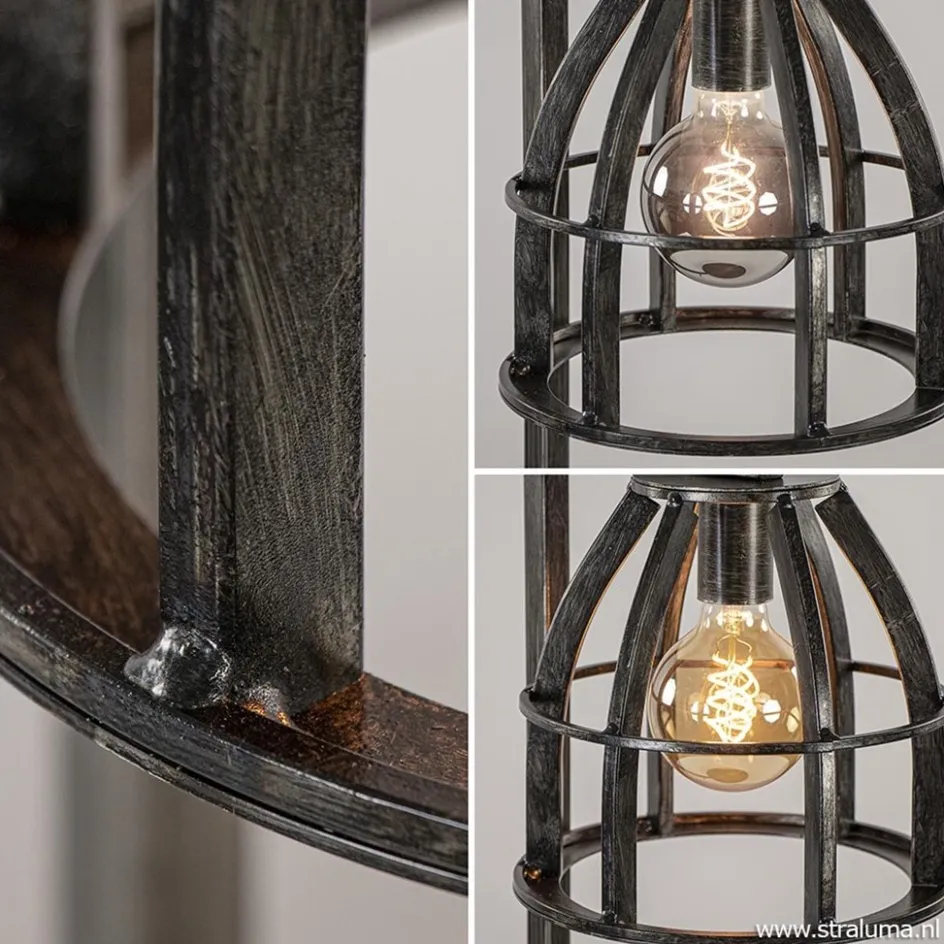 Industriële tafellamp antiek zwart>Straluma Sale